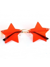 Red SCIFI Star Glasses - Party Glasses Novelty Glasses